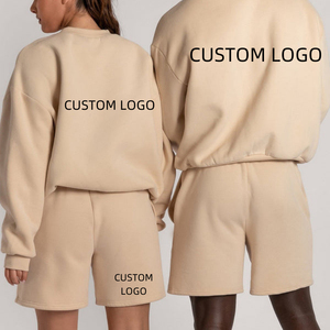 Ensemble de shorts de course en coton unisexe avec logo personnalisé Vêtements de sport d'été Survêtement de taille XL pour l'entraînement Hommes et femmes - Product Image 2