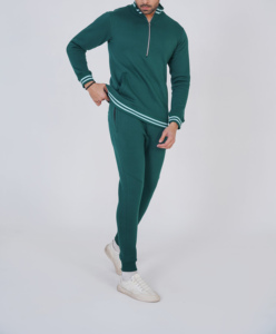 Nuevos chándales de otoño para hombre, conjuntos informales de dos piezas a la moda, personalizados de talla grande, media cremallera, secado rápido - Product Image 3