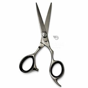 Tijeras de Barbero de Acero Inoxidable 4Cr13, Punta Afilada, Mango Mediano, para Diestros, No Plegables, Dientes Personalizados, Alta Calidad - Product Image 5