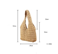 Sacs à main de luxe faits à la main en paille de papier pour femmes, pochettes et sacs fourre-tout de haute qualité pour usage quotidien, sacs de plage et sacs à bandoulière pour les vacances