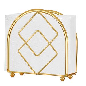 Porte-mouchoirs en acier inoxydable plaqué or, écologique, sans danger pour les aliments, avec fonction de suspension, moderne, imperméable et durable - Product Image 3