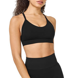 OEM al por mayor de las mujeres de talla grande Sujetador deportivo transpirable sin costuras Yoga Activewear sujetador acolchado personalizable - Product Image 1