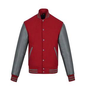 Écussons de broderie avec logo personnalisé Veste d'hiver Polaire Laine Letterman Bomber Varsity Jackets - Product Image 1