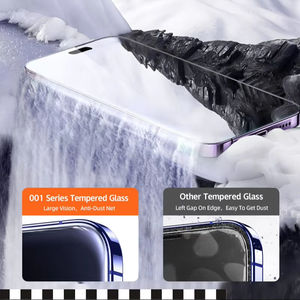 Protecteur d'écran en verre trempé ESD Anti-explosion Anti-huile Full Glue 9H O-Folded Anti-Scratch Finger HD pour iphone Samsung - Product Image 2