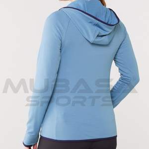 Alta calidad 100% algodón francés Terry Otero Full-Zip Fleece Hoodie Custom Logo Y2K Dropped Shoulder Plain Pullover Mujeres - Product Image 4