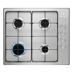SERIE 300 Kgs6404Sx Placa de Cocción de Gas de 4 Zonas, 60 cm, Inox, Control Lateral Delgado - Product Image 1