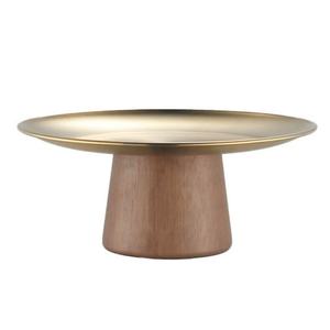 Base para Pastel de Alta Calidad y Duradera con Base de Madera y Tapa de Metal Dorado para Bodas, Fiestas y Exhibición de Postres - Product Image 1