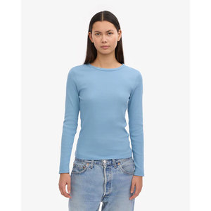 Camiseta de Manga Larga para Mujer, de Algodón Grueso, Calidad Premium, Transpirable, con Logotipo Estampado, Básica, Informal, para Uso Diario - Product Image 5