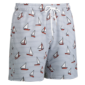 Short d'été en maille à motif uni pour hommes 100% coton avec numéro unique Sublimation Style décontracté Logo personnalisable Design - Product Image 5