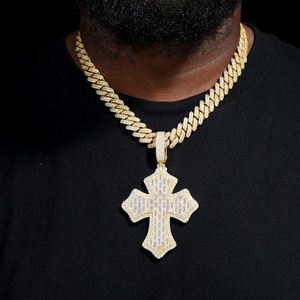 Colgante de diseño de Hip Hop de plata 925 de lujo con diamante de moissanita y bolsa de dinero helado joyería de fiesta personalizable - Product Image 1