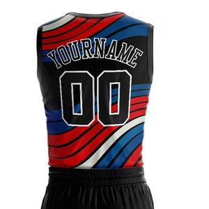 Uniformes de baloncesto de nuevo diseño, superventas, ropa de baloncesto, uniforme de baloncesto de tela de poliéster multicolor de secado rápido - Product Image 5
