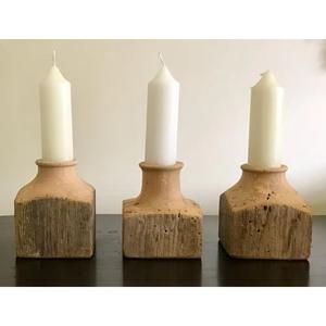 Soportes de vela de madera de acacia natural, portavelas de madera de mango macizo decorativo hecho a mano de alta calidad, superventas - Product Image 6