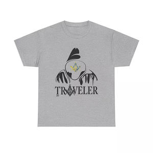 Haute qualité sur mesure hommes à manches courtes franc-maçon voyageur maçonnique boussole Logo Premium polaire respirant T-Shirts - Product Image 2