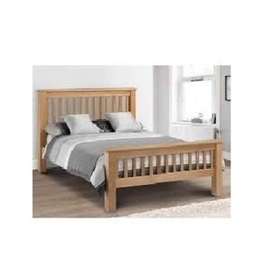 Lujosa cama de tamaño completo de madera de acacia para decoración del hogar de Hotel, cama hecha a mano con cajones laterales y caja de almacenamiento enorme con respaldo alto - Product Image 3