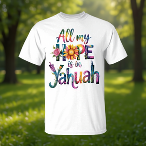 Tutta la mia fede è in Yahuah, potente maglietta spirituale per i credenti - Product Image 3