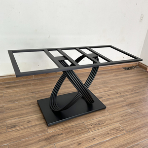 Contemporary Industrial <b>Cast</b> Iron Dining Table Legs <b>Powder</b>-Coated CHBBA011 for Kitchen Furniture Chairs and Cabinets - Product Image 3
