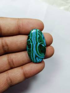 Azurite Cabochon พลอยมาลาไคต์คุณภาพสูง Azurite อัญมณีแท้ 100% ธรรมชาติหลวมเครื่องประดับที่มีค่าทําอัญมณีและหินจํานวนมาก - Product Image 4