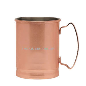 Hot Selling Shinny Polished Copper Metal Round Cups Sets 2 Eco-Friendly Christmas Gifts for Hot Beverages Eco-Friendly <b>Drinkware</b> - Product Image 2