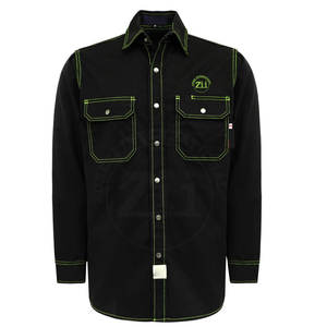 Camisas de Soldadura FR de Manga Larga de Calidad para Hombre, Transpirables, Ligeras, Resistentes al Calor de 250-400 °C, Talla Grande, Color Sólido - Product Image 1