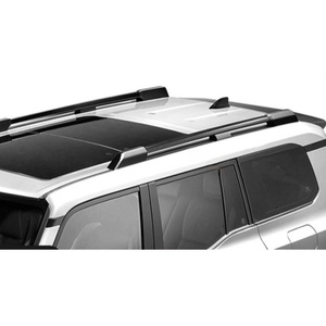 Barres latérales <span class=keywords><strong>de</strong></span> <span class=keywords><strong>toit</strong></span> en aluminium argenté, barres verticales, porte-bagages, pièces <span class=keywords><strong>de</strong></span> style extérieur pour Toyota Land Cruiser Prado LC250 2024+ - Product Image 3