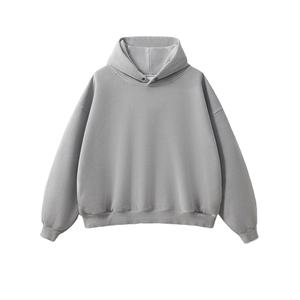 Superventas 370g sudaderas con capucha de alta calidad Patchwork Color contrastante Sudadera con capucha de dos piezas Vintage colorida sudadera de hombre - Product Image 6