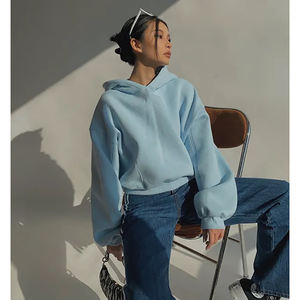 Sweat-shirts d'hiver pour femmes à capuche imprimés sur mesure par le fabricant, 100% fibre de bambou, coupe-vent, écologiques, formels, séchage rapide - Product Image 3