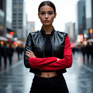 เสื้อสไตล์สตรีทแวร์มีตัวอักษรสำหรับผู้หญิงผ้าคอตตอนแท้แบบถักสำหรับฤดูใบไม้ร่วงฤดูหนาวแฟชั่นใหม่สหรัฐอเมริกา - Product Image 2