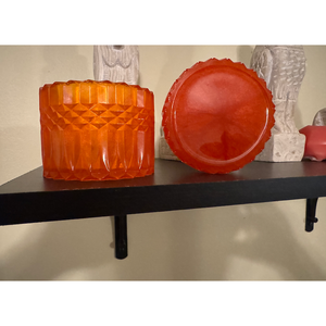 Barattolo di vetro di conservazione in resina epossidica con coperchio per l'organizzazione e la conservazione - Product Image 3