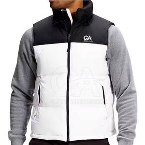 Recién llegado de invierno de fábrica, chaleco sin mangas para hombre con logotipo personalizado, chaleco acolchado impreso - Product Image 6