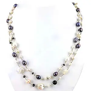 Collier de perles multicolores pour femmes - Product Image 1
