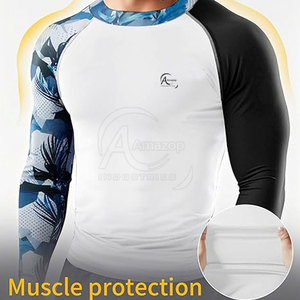 Plus Size Fitness Wear Men <b>Compression</b> <b>Shirts</b> High Quality Round Neck Men <b>Compression</b> <b>Shirts</b> - Product Image 6