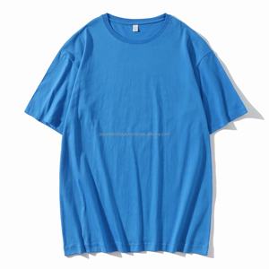 2025 100% algodón precio hombres ajuste suelto hip hop caída hombro unisex de gran tamaño correr algodón orgánico línea larga camisetas impresas - Product Image 2