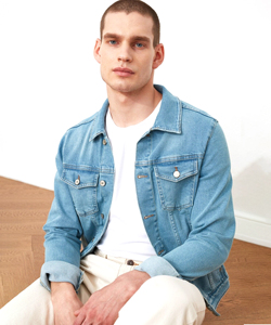 Veste en jean pour homme de haute qualité, vente en gros, nouveaux designs personnalisés, manches longues, bouton unique, veste en jean noire décontractée, hiver, lavée - Product Image 3