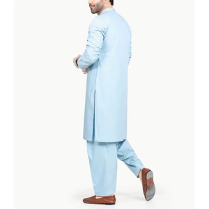 Nueva llegada tamaño personalizado vestido paquistaní hombres Shalwar Kameez hombres ropa manga larga Shalwar Kameez traje - Product Image 2