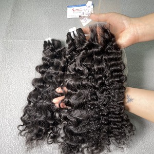 Cheveux humains Style brut vietnamien birman cheveux bouclés vierge couleur naturelle vierge cuticule aligné Extensions de cheveux humains - Product Image 2