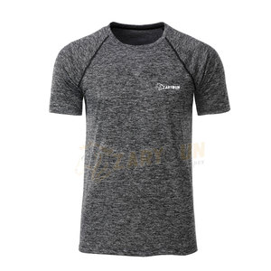 Camiseta deportiva atlética de alta calidad para hombre, secado rápido, Color personalizado, entrenamiento deportivo liso, ropa de gimnasio, estampado de logotipo, Manga corta lavada - Product Image 2