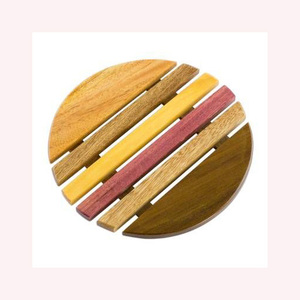 Dessous de plat élégant en bois et boîte de rangement réutilisable, plateau résistant à la chaleur avec couvercle pour une vie sophistiquée - Product Image 6