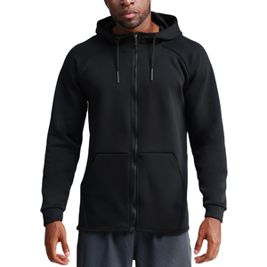 Personalizado en blanco puff zip up hombres sudaderas con capucha diseño más tamaño joggers fitness deportes entrenamiento desgaste chaqueta para hombres - Product Image 1