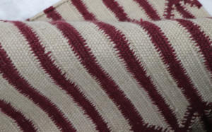 Alfombra Dhurrie Moderna y Ecológica de Lana, Tejida a Mano con Hilo Fino, Diseño Plano y Delgado en Color Beige Marrón con Rayas Geométricas para Hogar, Oficina o Pasillo - Product Image 6