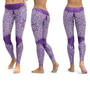 Leggings de yoga taille mi-haute pour femmes grande taille Power Punch, coton/fibre de bambou, antibactérien, respirant, anti-accrocs - Product Image 1