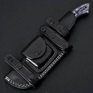 Cuchillo de caza de acero D2 hecho a mano con patrón de textura martillada en hoja regalo para hombres/cuchillos personalizados - Product Image 6