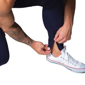 Pantalon de jogging en coton pour hommes avec taille élastique Prix de gros Pantalon de survêtement cargo décontracté avec fermeture à glissière Look délavé - Product Image 5