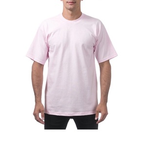 Nouveauté T-shirt pour homme en tissu éponge 100% coton respirant extensible grande taille - Product Image 3