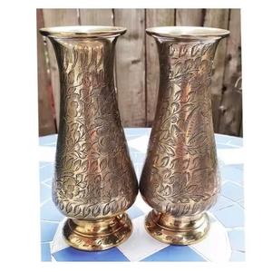 Vase à fleurs en laiton massif pour la maison, les événements, les fêtes, la décoration de table, pots à fleurs en laiton fini, vases, vente chaude - Product Image 1
