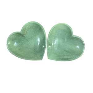 Pequeño Cuenco de Zeolita Verde Natural en Forma de Corazón, Pulido a Mano, para Joyería, Exhibición de Cristales y Decoración del Hogar - Product Image 1