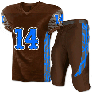 Personalizado Adultos Sublimación Diseño Hombres Fútbol Americano Jerseys Set Precio Barato Fútbol Americano Desgaste Uniformes Para La Venta - Product Image 2