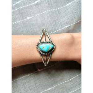 Dave Skeets Royston Fashion <b>Cuff</b> <b>Bracelet</b> Turquoise & Sterling <b>Silver</b> Elegant & Stylish Accessory - Product Image 5
