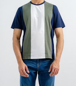 Mejor Venta de diseño precio barato dos colores diseño 100% algodón media manga cuello redondo Jersey camiseta para hombres - Product Image 1