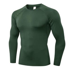 Vêtement de compression respirant et écologique pour hommes, à séchage rapide, pour la salle de sport, la formation, la protection UV, manches longues, surf, natation - Product Image 2