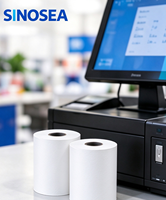 Gulungan Kertas Thermal Grosir untuk Printer Struk POS, Gulungan Kasir, Gulungan Jumbo, Ukuran Kustom, Kertas Thermal Langsung